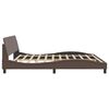 vidaXL Bed Frame "Dover" Brown 200x200 cm Faux Leather