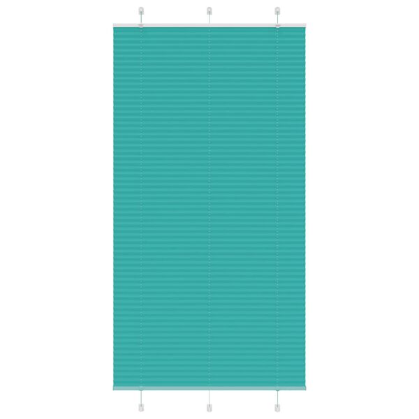 vidaXL Plisserad persienn bensingrön 100x200 cm tyg bredd 99,4 cm
