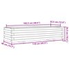 vidaXL Odlingsl&aring;da 110x40x26,5 cm massivt douglastr&auml;