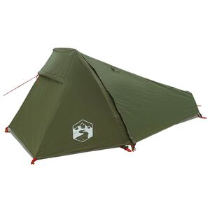 vidaXL Tunnelt&auml;lt Olivgr&ouml;n 220 x 107 x 98 cm Polyester och St&aring;l