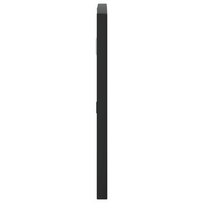 vidaXL Väggspegel svart 60x30 cm bågformad järn
