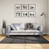 vidaXL Ryamatta PAMPLONA l&aring;ng lugg modern antracit 160x160 cm