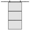 vidaXL Skjutd&ouml;rr med h&aring;rdvara 102,5x205 cm h&auml;rdat glas och aluminium