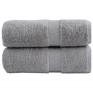 vidaXL Premium Tv&auml;tthanddukar SOLUND 2 st gr&aring; 30x30cm 600gsm