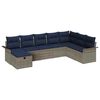 vidaXL Tr&auml;dg&aring;rdsoffset 8 st Poly rattan