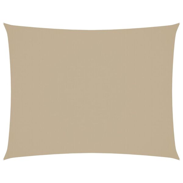 vidaXL Solsegel oxfordtyg rektangulärt 3x6 m beige