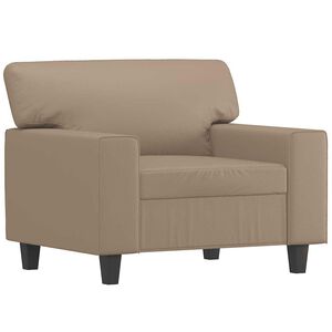 vidaXL F&aring;t&ouml;lj Cappuccino 60 cm konstl&auml;der
