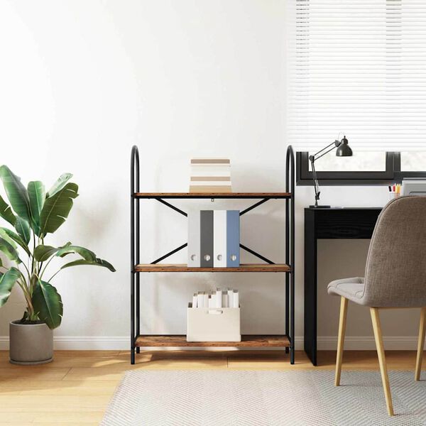 vidaXL Hyllsystem Gammalt tr&auml; 80 x 30 x 109 cm Konstruerat tr&auml;