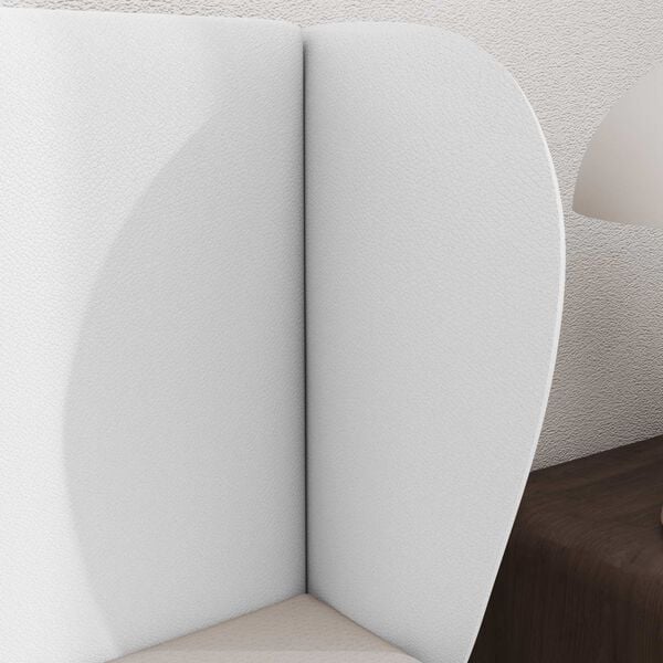 vidaXL S&auml;nggavel &Ouml;ra Ren Vit 40 x 23 x 6 cm Skum och konstruerat tr&auml;