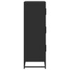 vidaXL H&ouml;gsk&aring;p svart 68x35x106,5 cm konstruerat tr&auml; och metall
