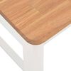 vidaXL Matstolar 2 st vit massiv ek