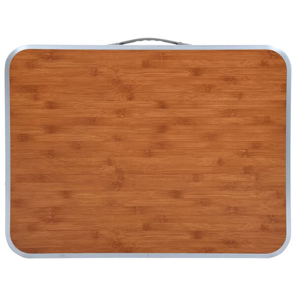 vidaXL Hopf&auml;llbart campingbord aluminium 60x45 cm