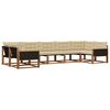 vidaXL Utomhussoffset 7 st Naturlig och Beige