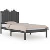 vidaXL S&auml;ngram gr&aring; massiv furu 75x190 cm
