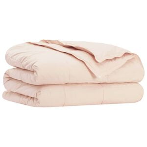 vidaXL Dunt&auml;cke Beige 135 x 200 cm Kapokfiber