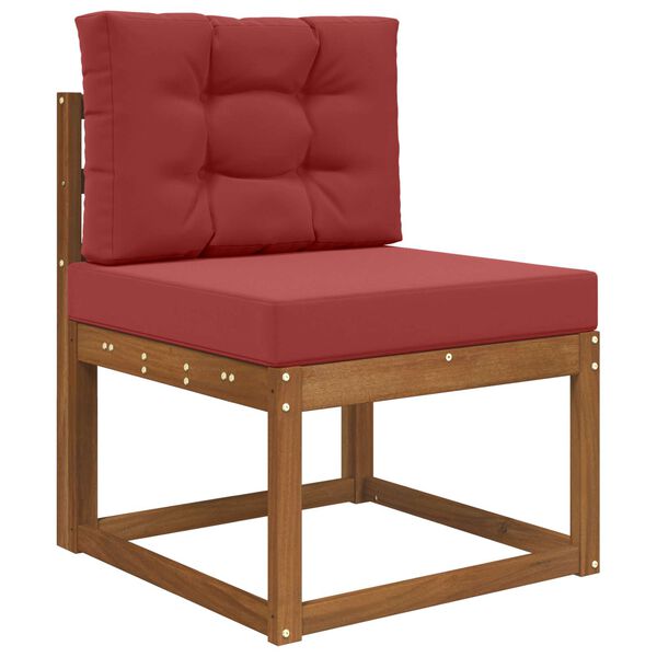 vidaXL Utomhus Soffa Kudde 2 pcs Vinr&ouml;d Polyester