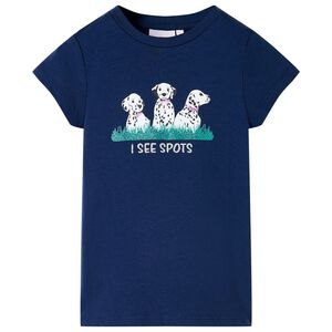 T-shirt f&ouml;r barn marinbl&aring; 116