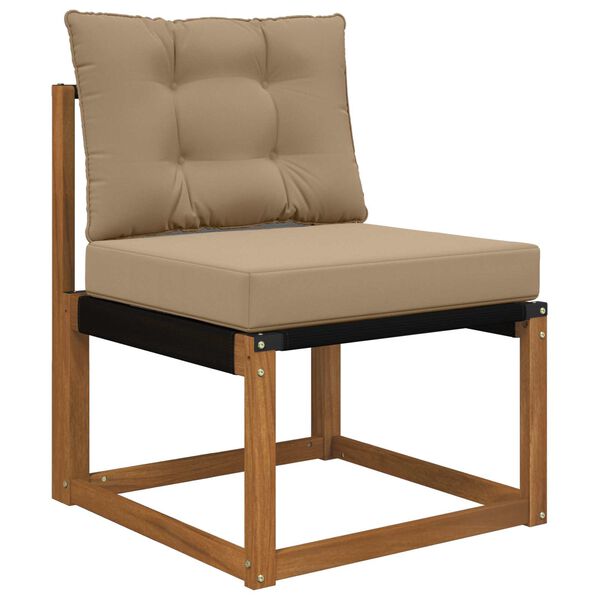 vidaXL Utomhus Soffa Kudde 2 pcs Taupe Polyester