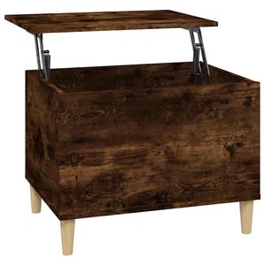 vidaXL Soffbord r&ouml;kf&auml;rgad ek 60x44,5x45 cm konstruerat tr&auml;