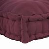 vidaXL Modul&auml;r soffa Bordeaux 120 x 80 x 12 cm tyg