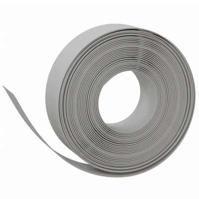 vidaXL Rabattkant grå 2 st 10 m 15 cm polyeten