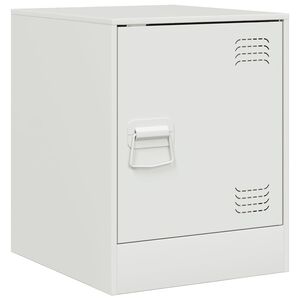 vidaXL S&auml;ngsk&aring;p vit 34,5x39x44 cm st&aring;l