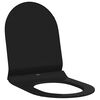 vidaXL Toalettstol Justerbar Svart 50 x 36,5 x 5 cm Polypropylen