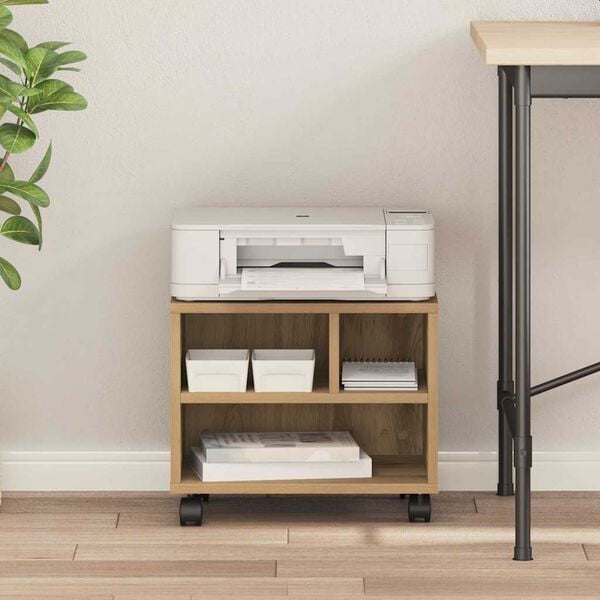 vidaXL Skrivarst&auml;ll Artisan Ek 41 x 32 x 33.5 cm Konstruerat tr&auml;