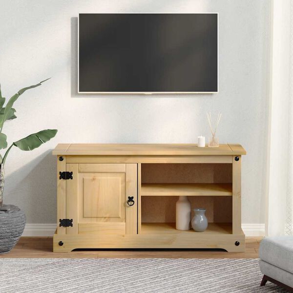 vidaXL Tv-b&auml;nk Corona 100x40x52 cm massiv furu