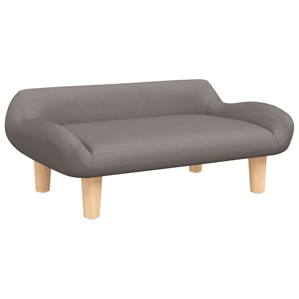 vidaXL Barnsoffa mullvadsbrun 70x40x24 cm tyg