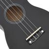 vidaXL Sopranukulele med väska för barn sopran svart 21"