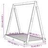 vidaXL S&auml;ngram f&ouml;r barns&auml;ng 70x140 cm massiv furu