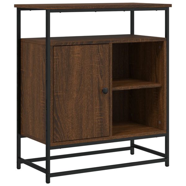 vidaXL Byrå brun ek 69x35x80 cm konstruerat trä