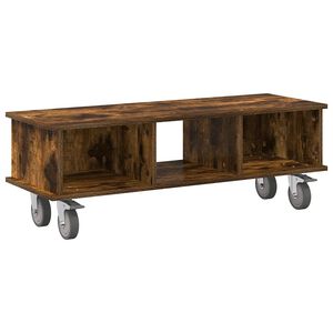 vidaXL TV-b&auml;nk 100 x 35 x 35 cm R&ouml;kt ek Konstruerat tr&auml;