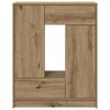 vidaXL Skänk med lådor och dörrar hantverksmässig ek 73x31x90 cm