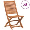 vidaXL Hopf&auml;llbara tr&auml;dg&aring;rdsstolar 8 st 51x66x95 cm massivt akaciatr&auml;