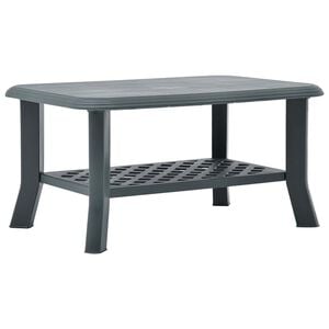 vidaXL Soffbord gr&ouml;n 90x60x46 cm plast
