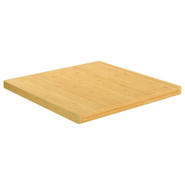 vidaXL Bordsskiva 80x80x4 cm bambu