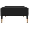 vidaXL B&auml;ddsoffa 2-sits med fotpall svart sammet