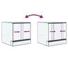 vidaXL Reptil- och amfibiehabitat med lagring Vit 30 x 30 x 30 cm Glas