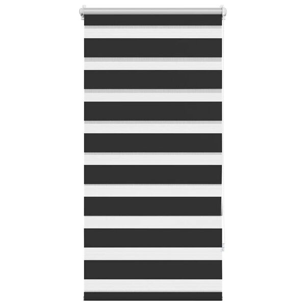 vidaXL Zebragardin 60,9x120 cm Tygbredd 56,7 cm svart