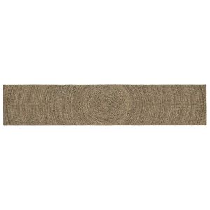 vidaXL Omr&aring;desmatta Naturlig och svart 80 x 400 cm Jute