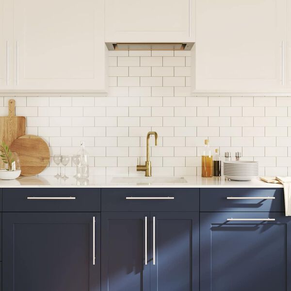 vidaXL Skåphandtag 5 st silver 224 mm rostfritt stål