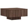 vidaXL Soffbord brun ek 60x60x31,5 cm konstruerat tr&auml;