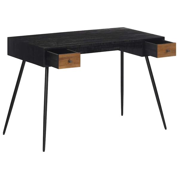 vidaXL Skrivbord 117x56,5x75 cm massiv återvunnen teak