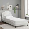 vidaXL Bed Frame "Viana" without Mattress White 90x190 cm Faux Leather