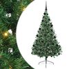 vidaXL Konstgjord F&ouml;rbelyst Julgran Gr&ouml;n 210 cm PVC