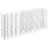 vidaXL Planteringsgabion upph&ouml;jd galvaniserat st&aring;l 180x30x90 cm