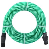 vidaXL Sugslang med kopplingar mässing grön 1" 4 m PVC