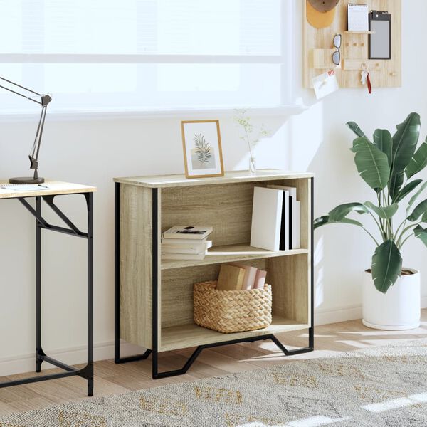 vidaXL Bokhylla sonoma-ek 80x31x74,5 cm konstruerat trä